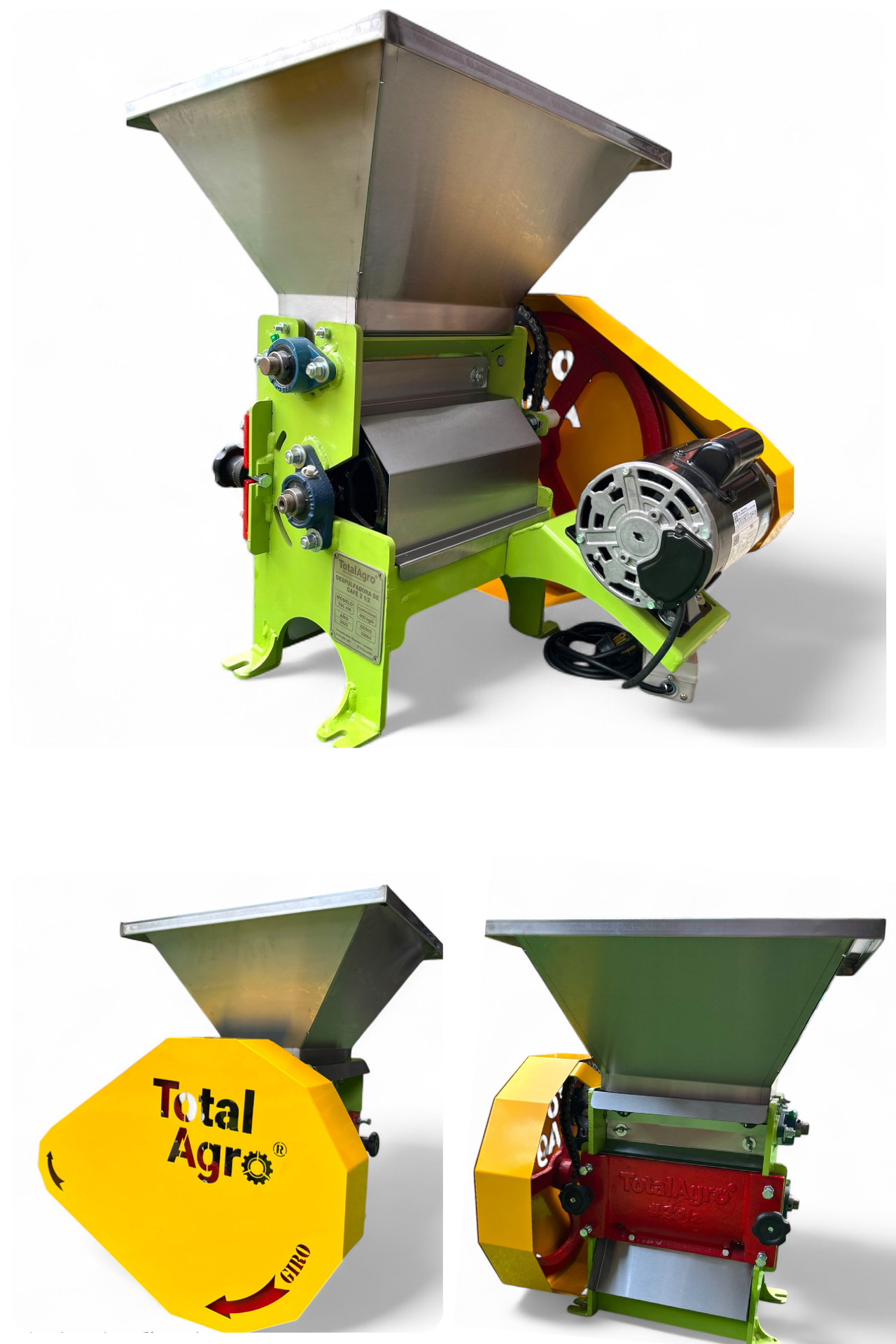 TOTALAGRO-DESPULPADORA DE CAFÉ #2 CON MOTOR-TDC-450(3)